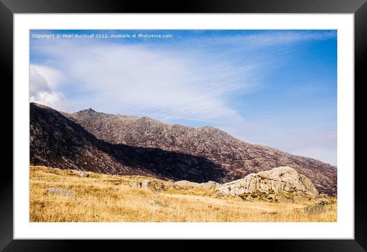 Snowdonia Mountain Glyder Fach Wales Framed Mounted Print by Pearl Bucknall
