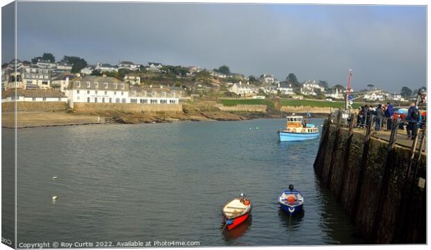 St. Mawes Ferry Canvas Print by Roy Curtis