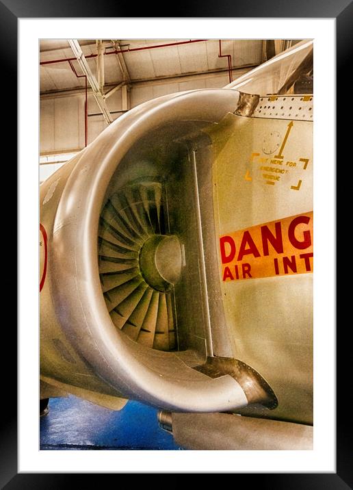 Danger - Air Intake  Framed Mounted Print by Glen Allen
