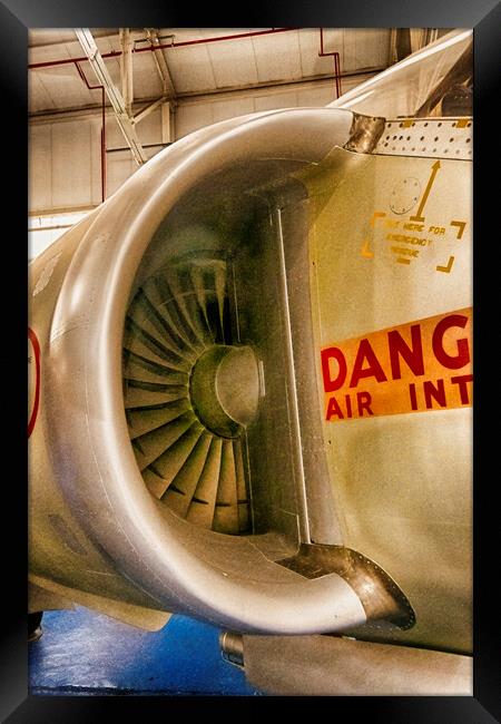 Danger - Air Intake  Framed Print by Glen Allen