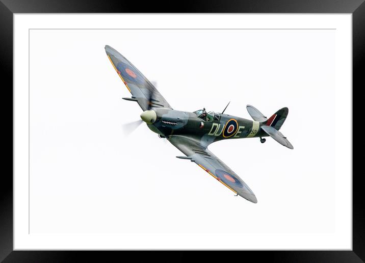 Supermarine Spitfire Mk Vb AR501 Framed Mounted Print by J Biggadike