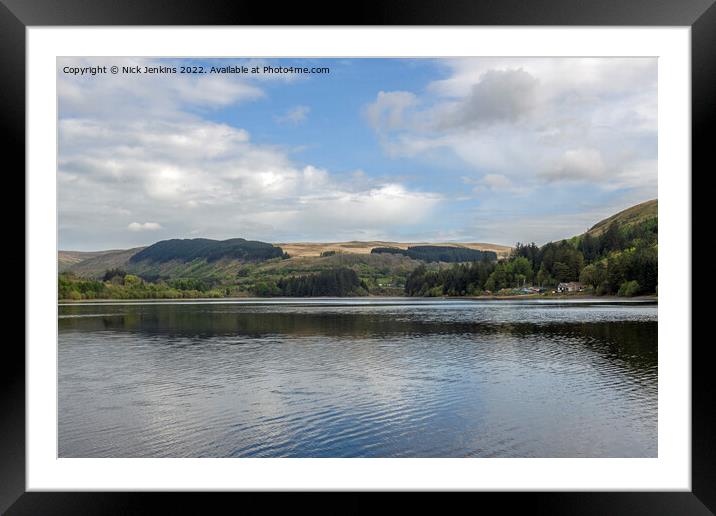 Pontsticill Reservoir Brecon Beacons  Framed Mounted Print by Nick Jenkins