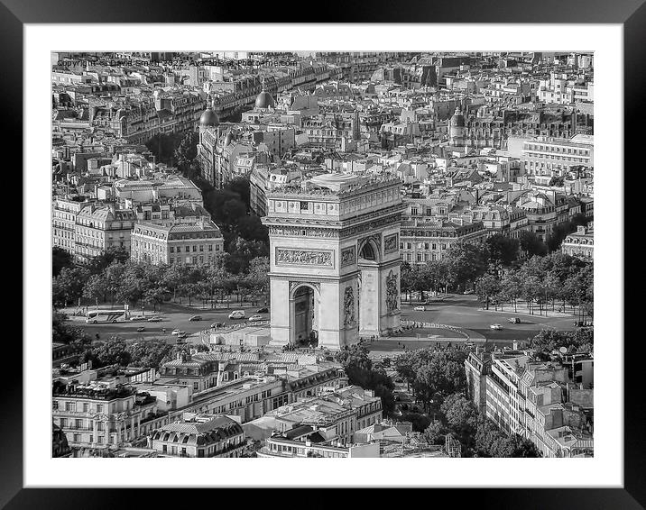  Arc de Triomphe Framed Mounted Print by David Smith