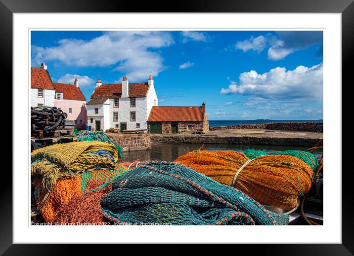 Pittenweem Pier Scotland Framed Mounted Print by Jimmy Thomson