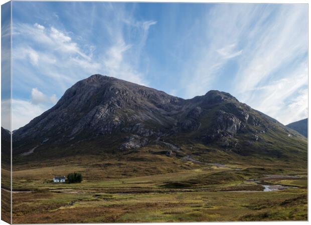 Lagangarbh Cottage, Glencoe.  Canvas Print by Tommy Dickson