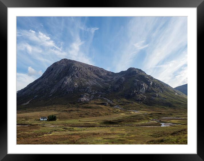 Lagangarbh Cottage, Glencoe.  Framed Mounted Print by Tommy Dickson