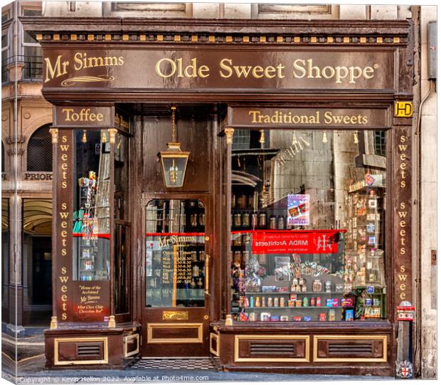 Ye Olde Sweet Shoppe Canvas Print by Kevin Hellon