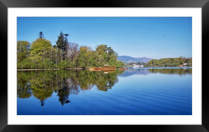 Derwentwater  Framed Mounted Print by Victor Burnside