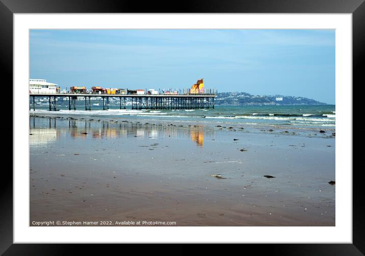 The Enchanting Beauty of Paignton Pier Framed Mounted Print by Stephen Hamer