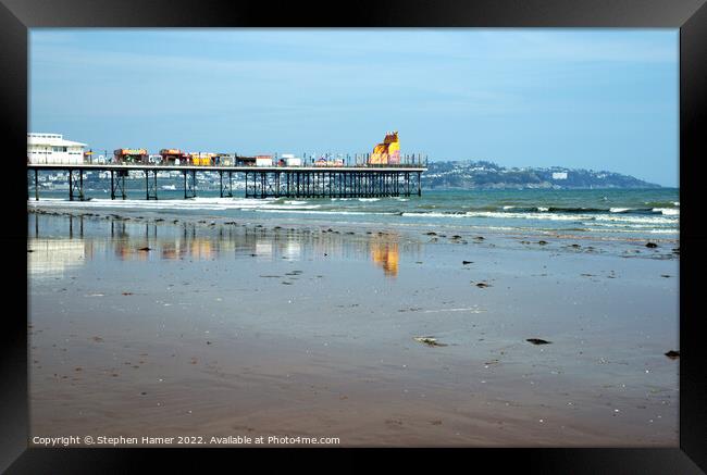 The Enchanting Beauty of Paignton Pier Framed Print by Stephen Hamer