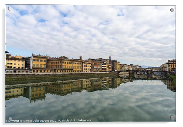 Santa Trinita bridge in Florenze, Italy Acrylic by Sergio Delle Vedove