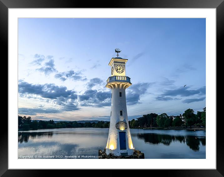 Roath Park Lighthouse Framed Mounted Print by nic 744