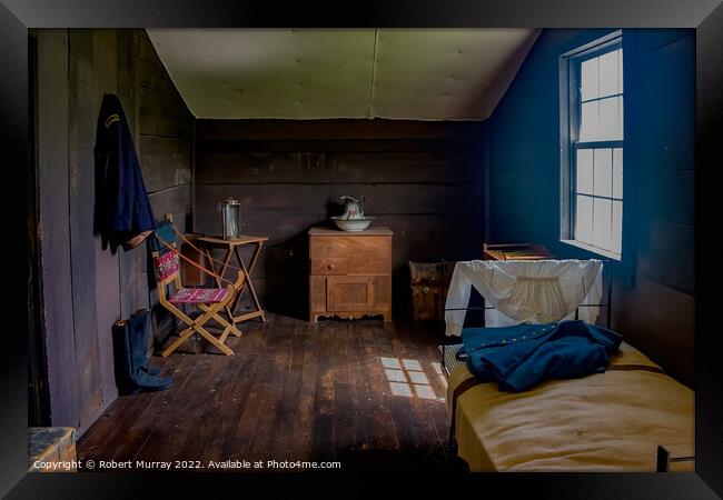 General Grant's Cabin Bedroom. Framed Print by Robert Murray