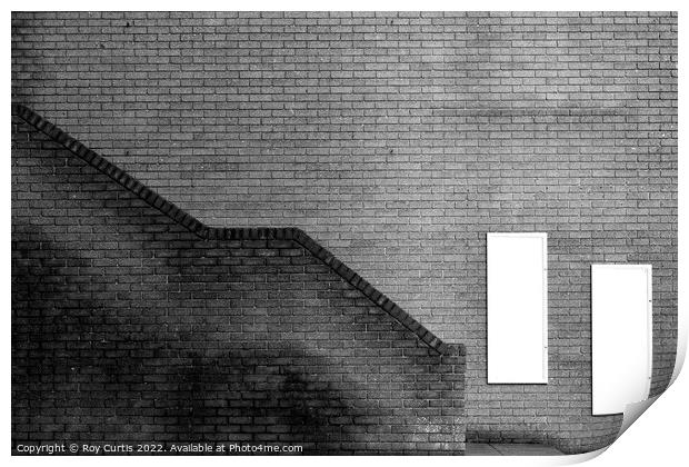 Brick and White Print by Roy Curtis