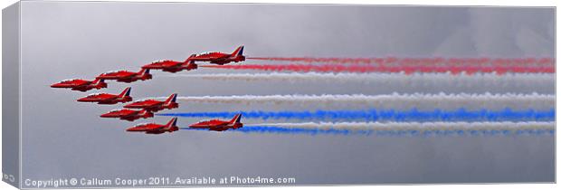 Red Arrows Canvas Print by Callum Cooper