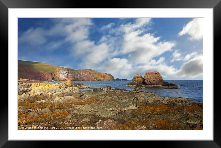st. abb's head  Framed Mounted Print by dale rys (LP)