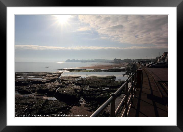 Stunning Panoramic View of Preston Sands Framed Mounted Print by Stephen Hamer