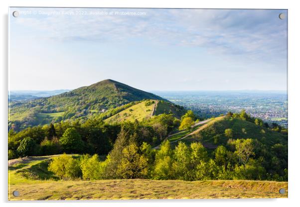 Malvern Hills view from Pinnacle Hill Acrylic by Daugirdas Racys