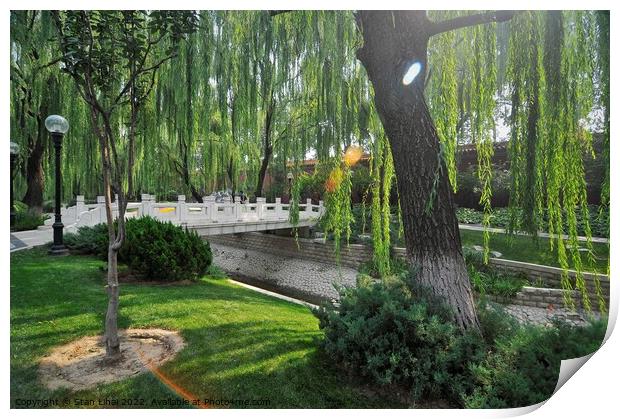 The park in Beijing Print by Stan Lihai