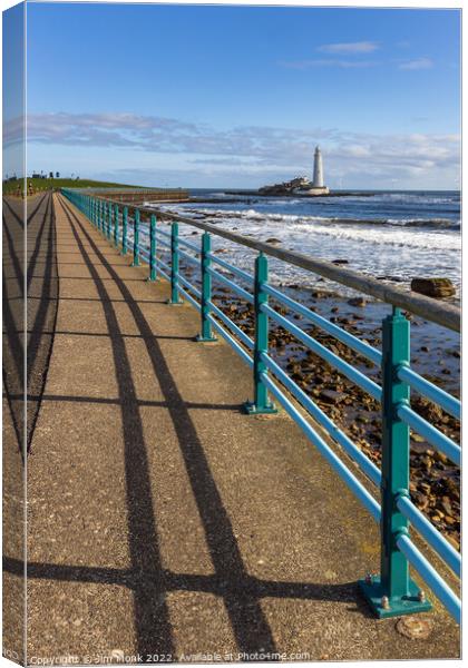 The Path To St Mary's Canvas Print by Jim Monk