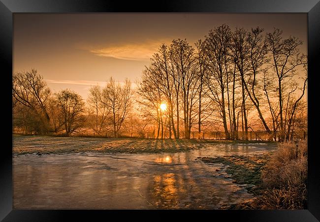 Herefordshire Sunrise Framed Print by Ian Collins