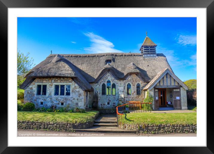 St Agnes Church, Freshwater Framed Mounted Print by Simon Connellan