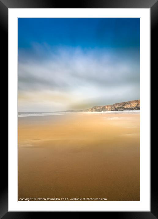 Nash Point Beach Framed Mounted Print by Simon Connellan