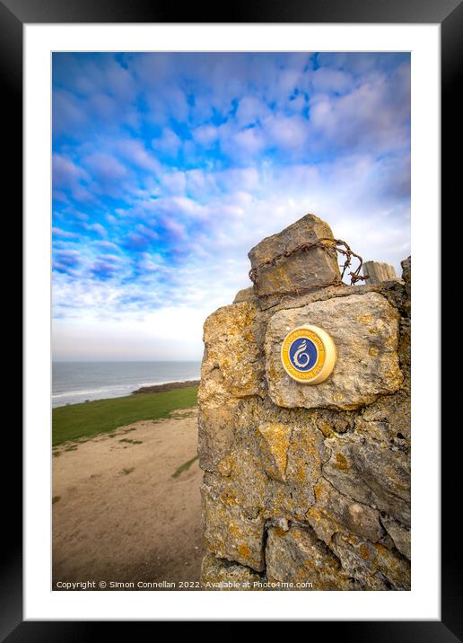 Wales Coastal Path, Ogmore  Framed Mounted Print by Simon Connellan
