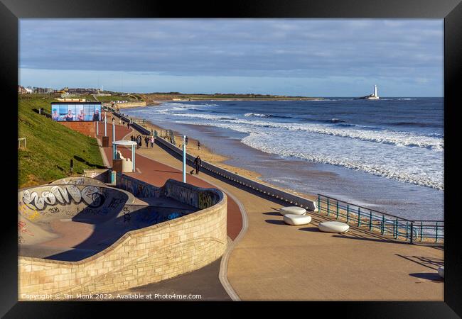 Whitley Bay Seafront  Framed Print by Jim Monk