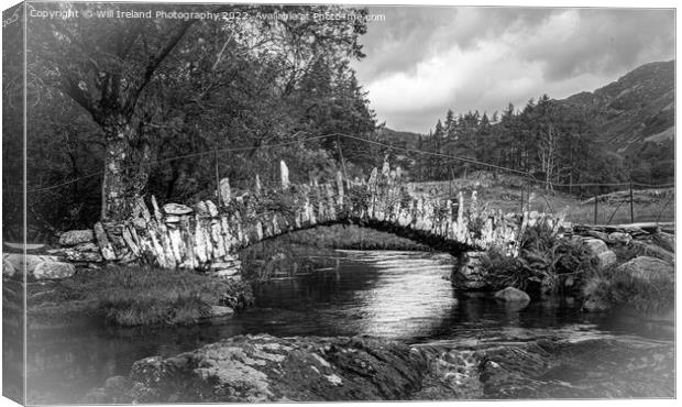 Lake District - Slater Bridge  - Little Langdale Canvas Print by Will Ireland Photography