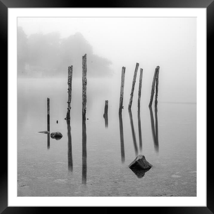 Lake District - Abstract  on Derwent Water Framed Mounted Print by Will Ireland Photography