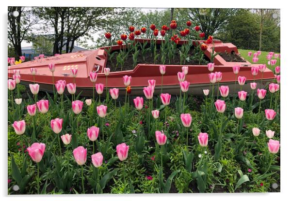 Tulips Acrylic by Jim Jones