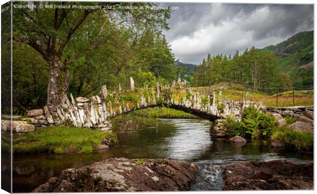 Lake District - Slater Bridge  - Little Langdale Canvas Print by Will Ireland Photography