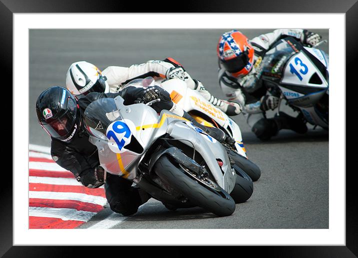 Guy Martin - Brands Hatch 2010 Framed Mounted Print by SEAN RAMSELL
