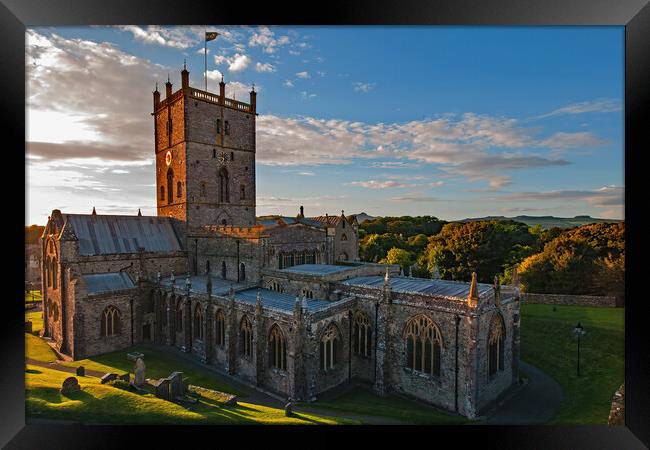 Early Evening at St David's Cathedral Framed Print by Joyce Storey