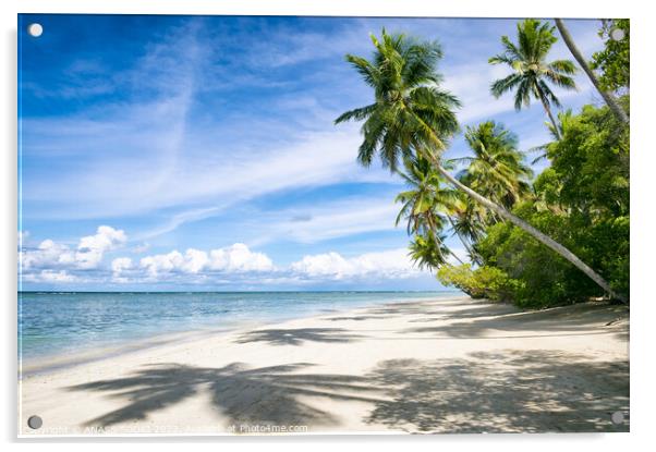 Outdoor ocean beach tropical island beautiful view summer Acrylic by ANASS SODKI