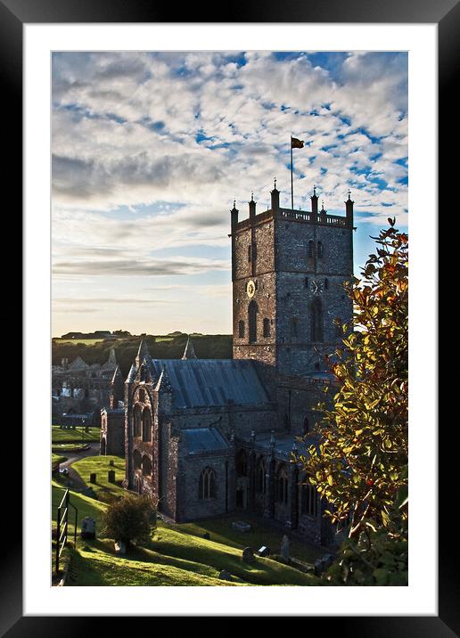St David's Cathedral in September Framed Mounted Print by Joyce Storey