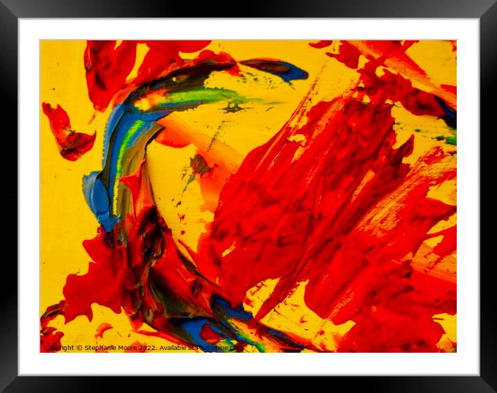 Abstract 181 Framed Mounted Print by Stephanie Moore