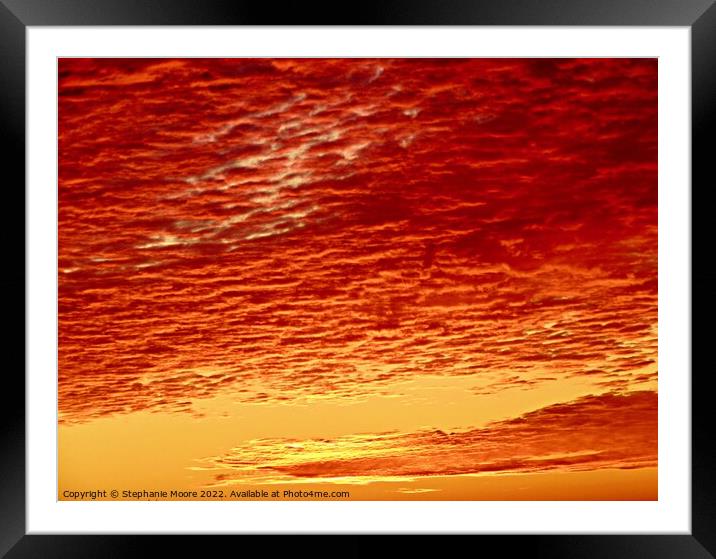 September Sunrise Framed Mounted Print by Stephanie Moore