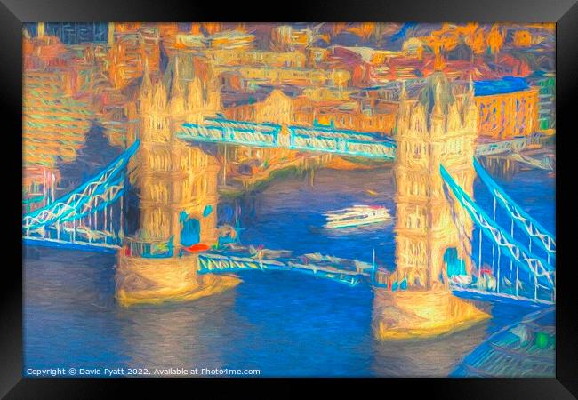 Tower Bridge Art    Framed Print by David Pyatt