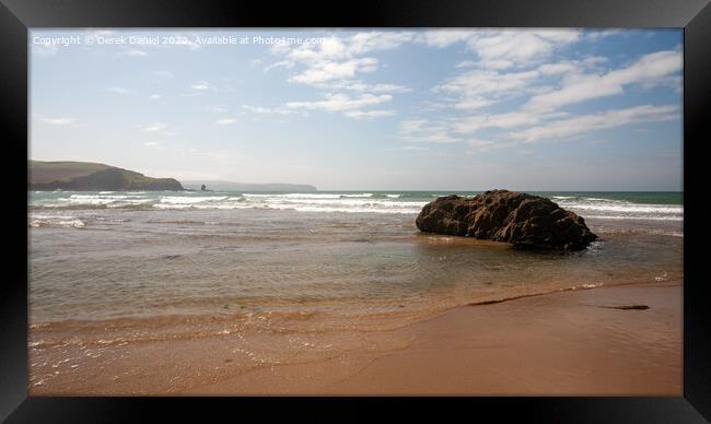 Bigbury On Sea, Devon Framed Print by Derek Daniel