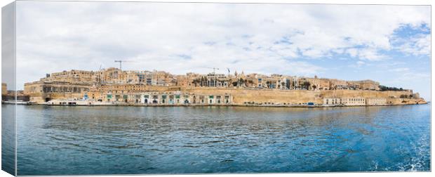 Valletta skyline panorama Canvas Print by Jason Wells