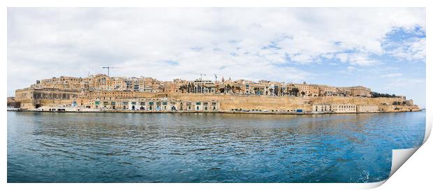 Valletta skyline panorama Print by Jason Wells