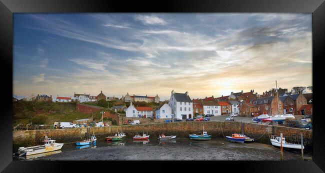 Crail Harbour, East Neuk of Fife,Scotland. Framed Print by jim wilson