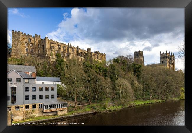 Durham Castle And Cathedral Framed Print by Jim Monk