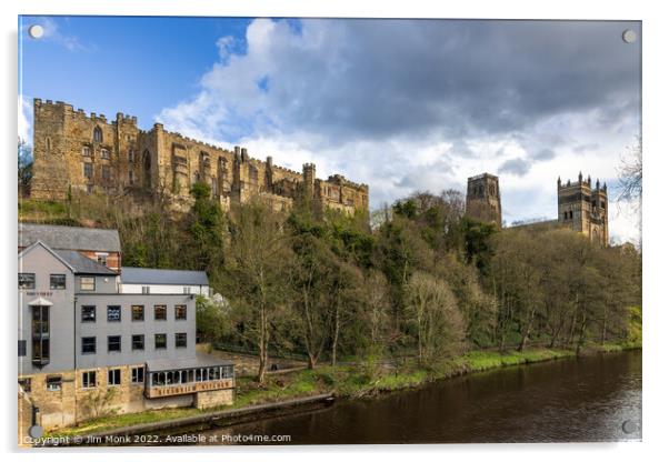 Durham Castle And Cathedral Acrylic by Jim Monk