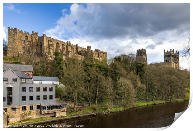 Durham Castle And Cathedral Print by Jim Monk