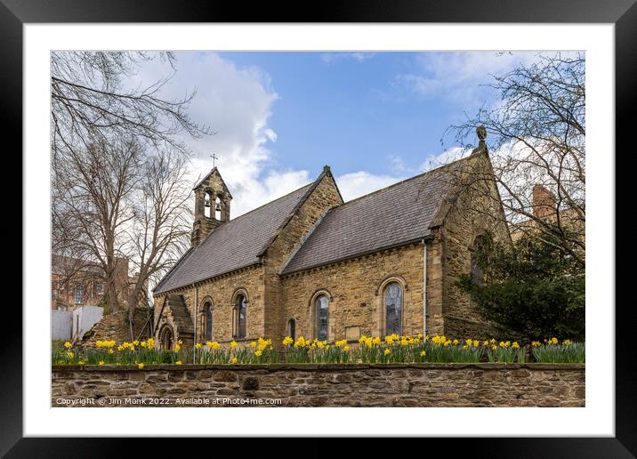 St Mary the Less, Durham Framed Mounted Print by Jim Monk