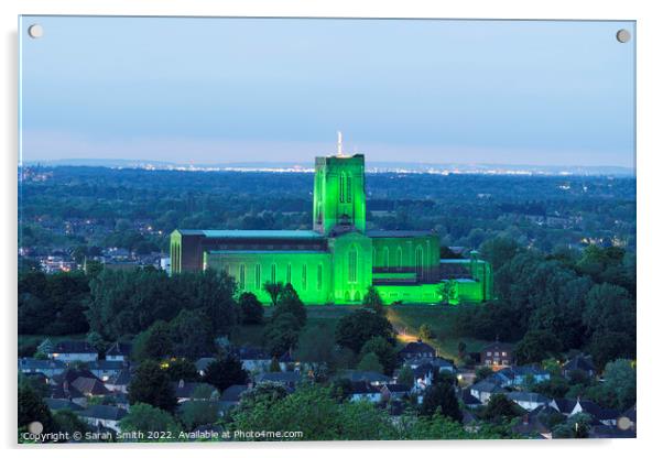 Guildford Cathedral Illuminated Acrylic by Sarah Smith