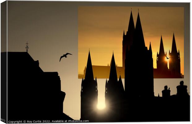 Cathedral Montage  Canvas Print by Roy Curtis